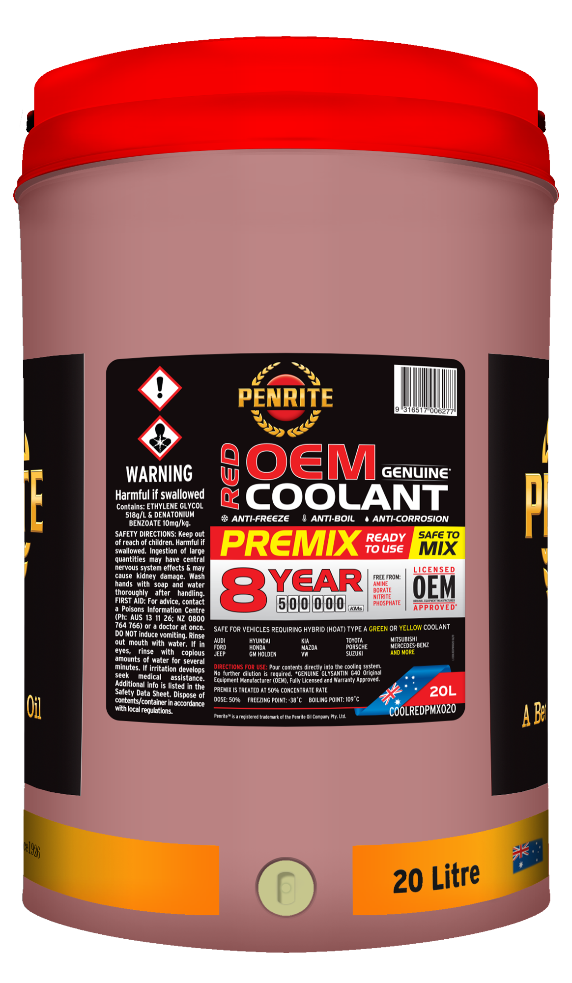 PENRITE Red Oem Coolant Premix