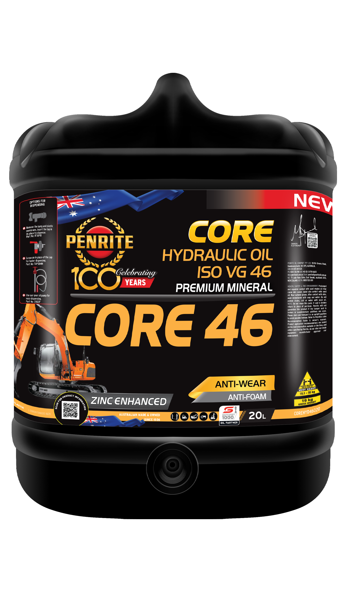 PENRITE Core 46 Hydraulic Oil