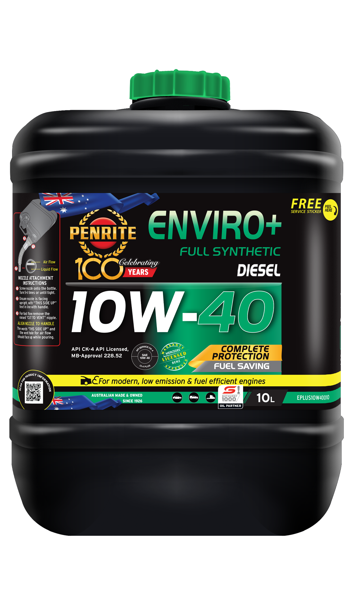 PENRITE Enviro+ 10W40 Full Syn