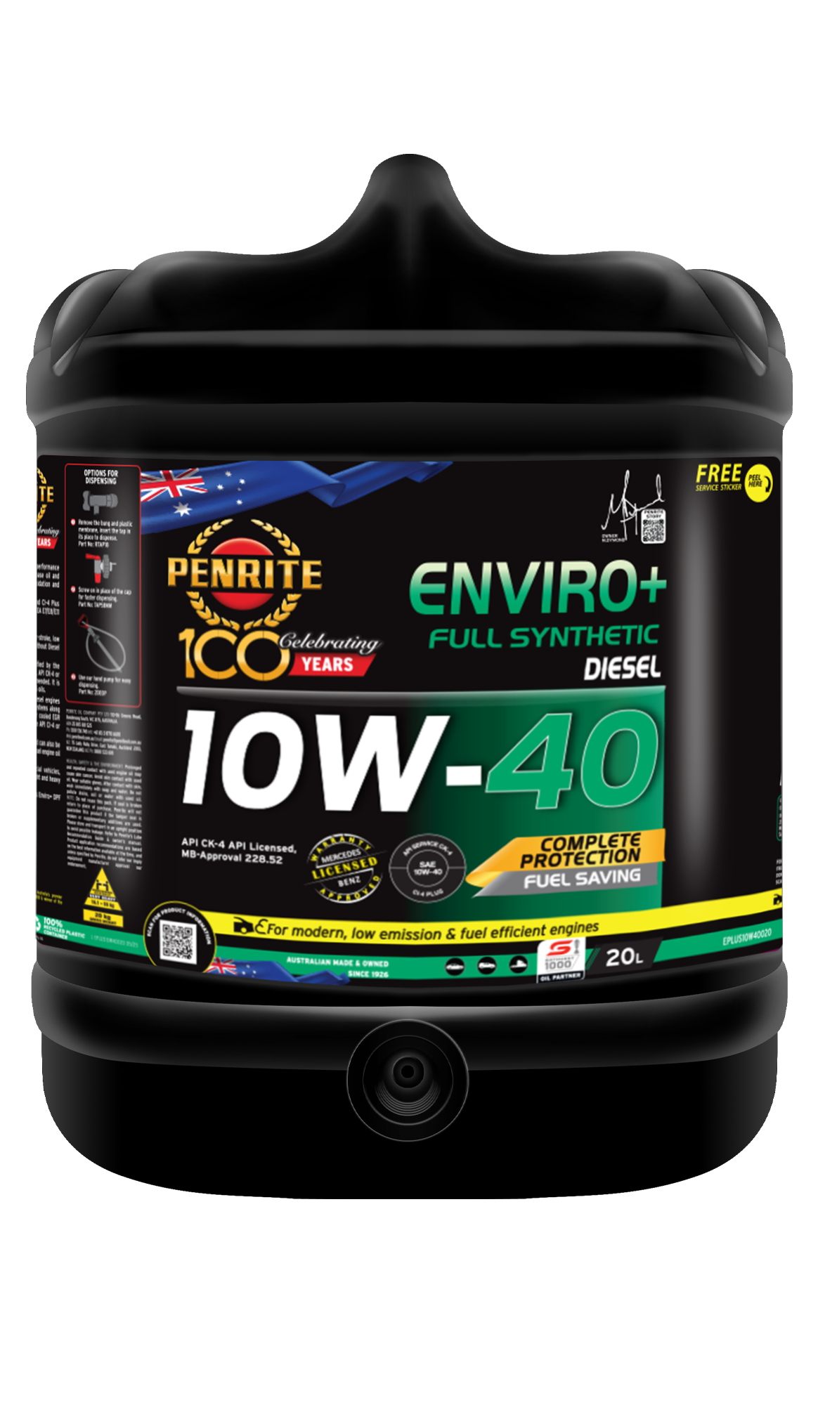 PENRITE Enviro+ 10W40 Full Syn