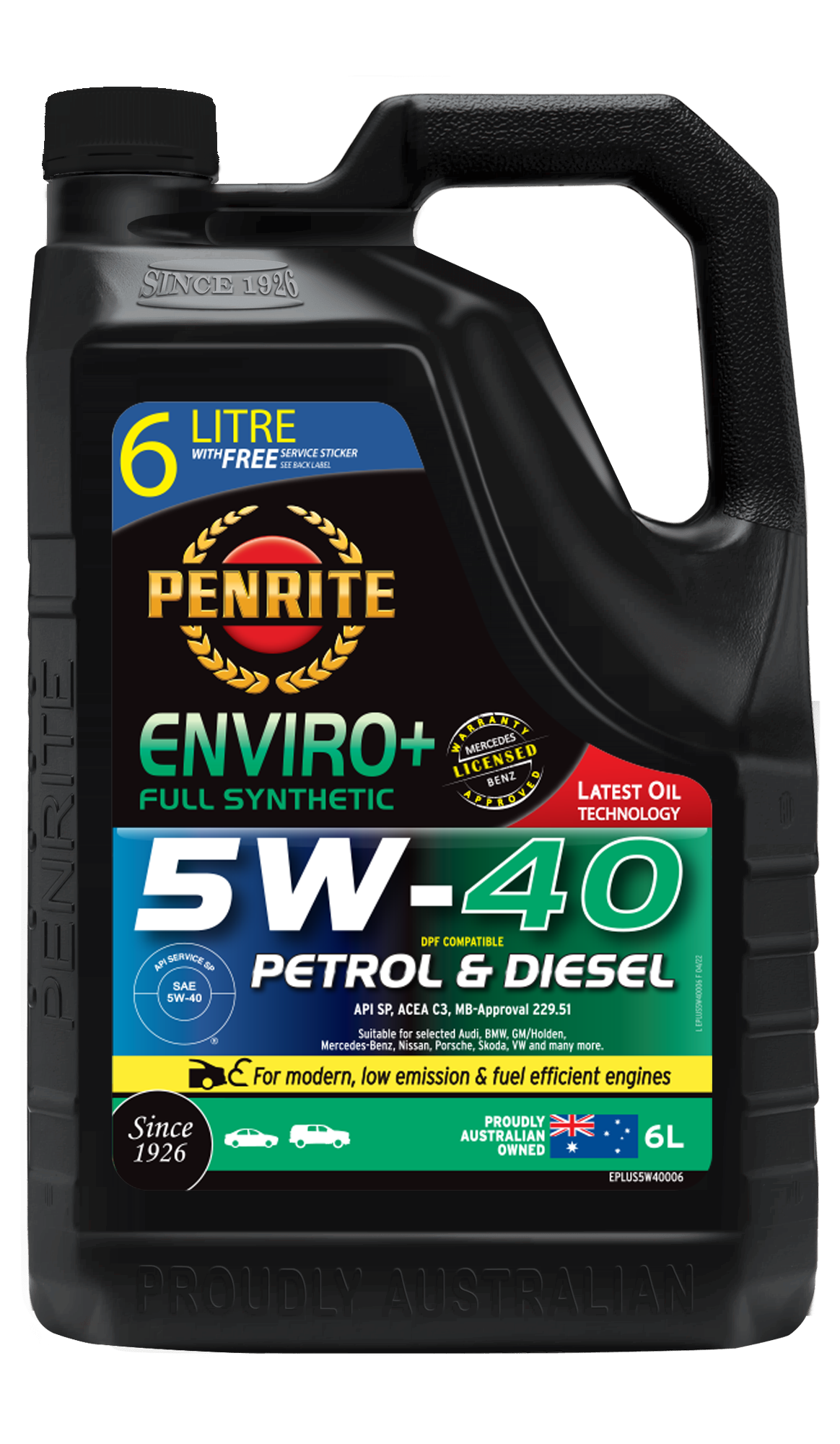PENRITE Enviro+ 5W40 Full Syn
