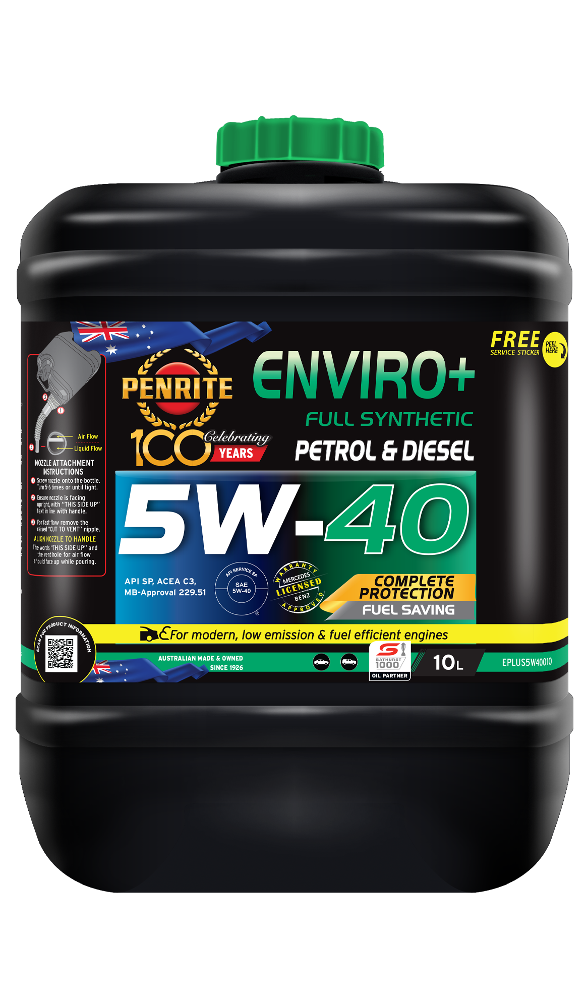 PENRITE Enviro+ 5W40 Full Syn