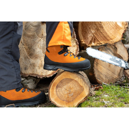 Clogger Haix Protector Forest Full-Height Chainsaw Boot Orange