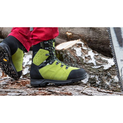Clogger Haix Protector Ultra 2.1 GTX Chainsaw Boot Lime Green