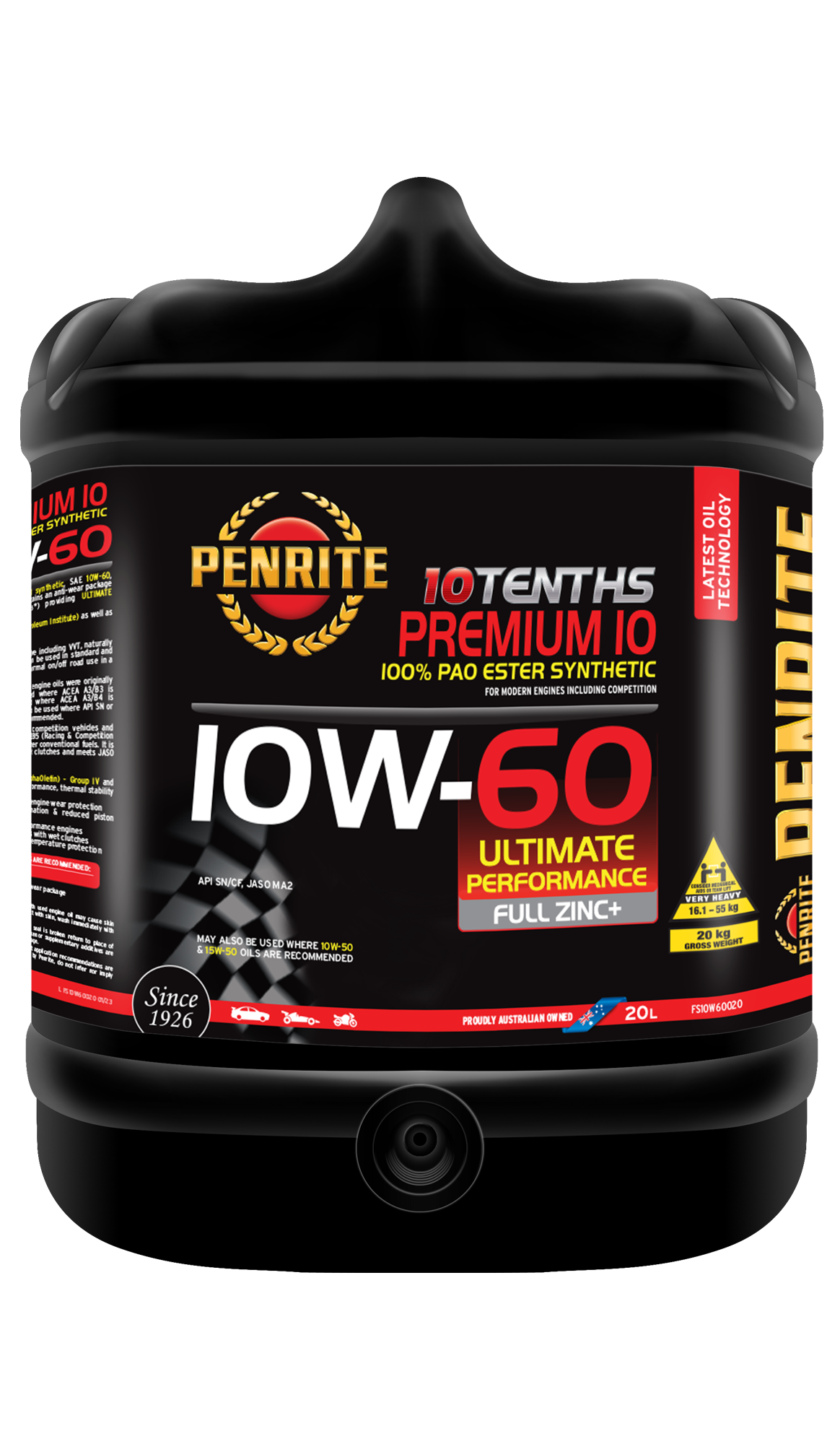 PENRITE Premium 10 10W60 Pao Ester