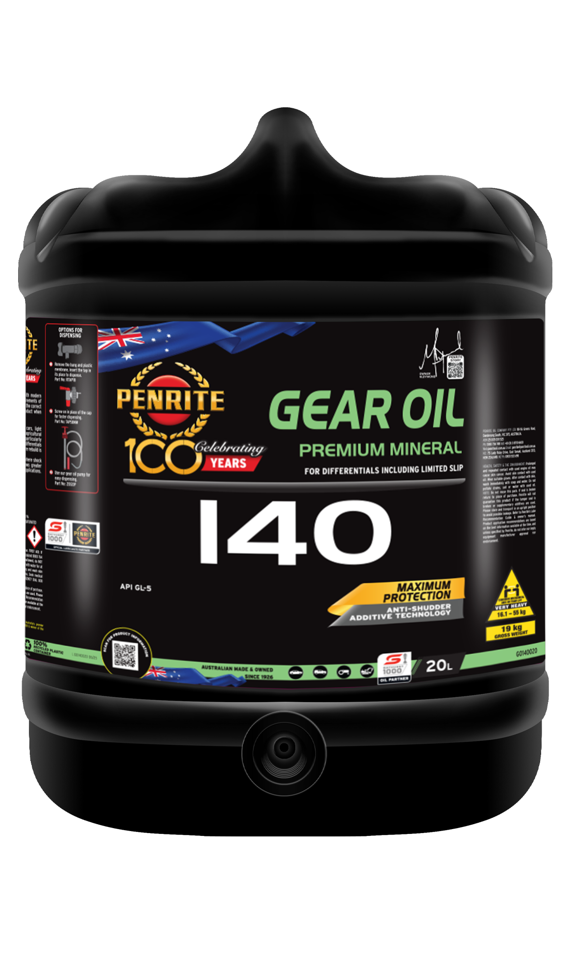 PENRITE Gear Oil 140 Mineral