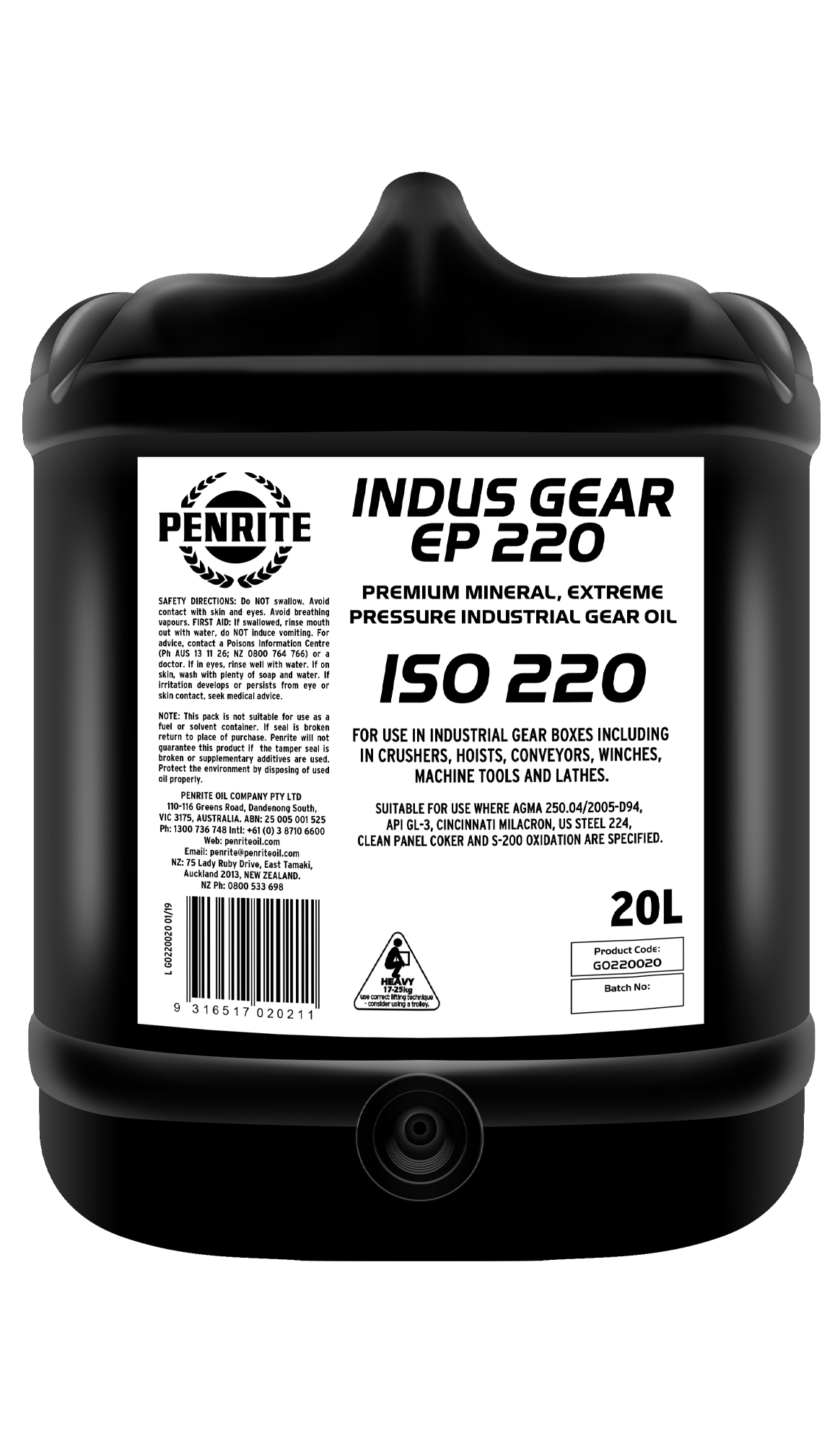PENRITE Indus Gear Oil Ep 220 Mineral