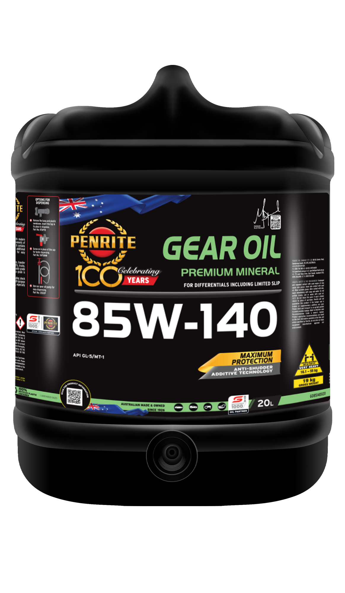 PENRITE Gear Oil 85W140 Mineral