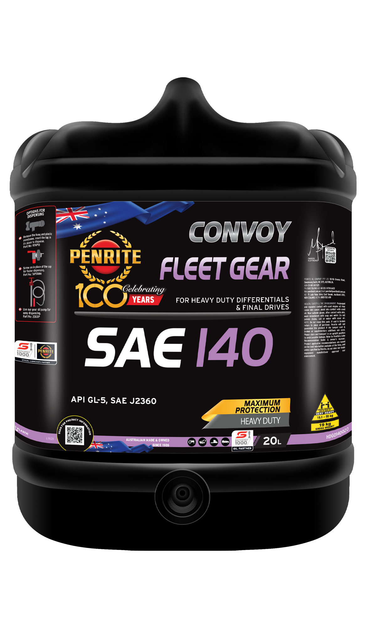 PENRITE Convoy Fleet Gear Sae 140