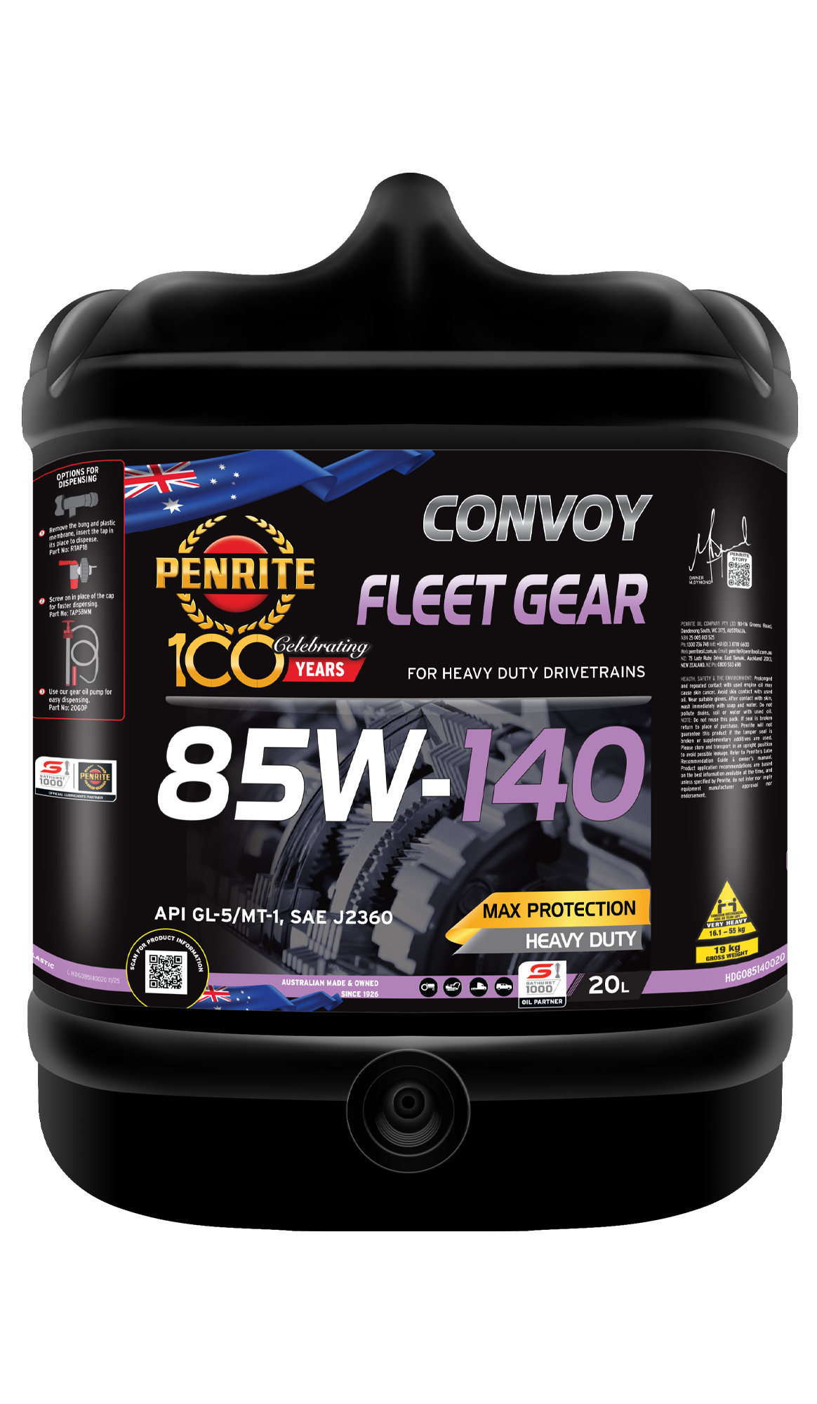 PENRITE Convoy Fleet Gear 85W-140