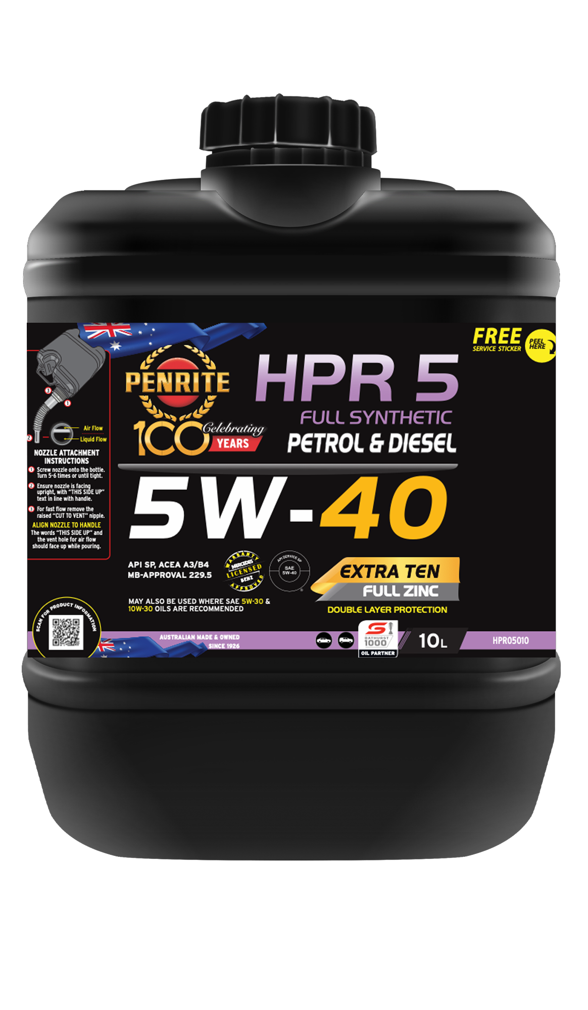 PENRITE Hpr 5 5W40 Full Syn