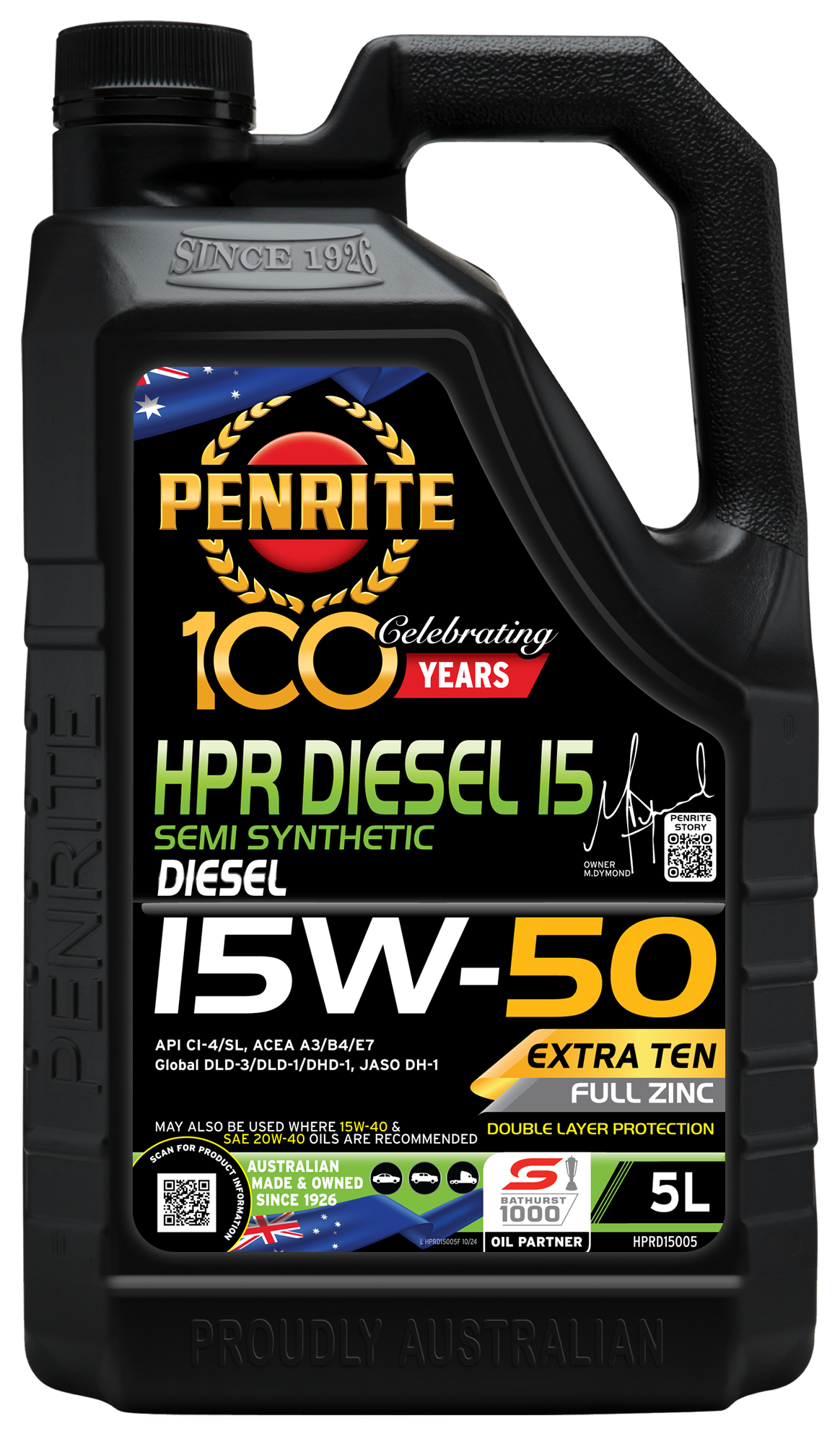 PENRITE Hpr Diesel 15 15W50 Semi Syn