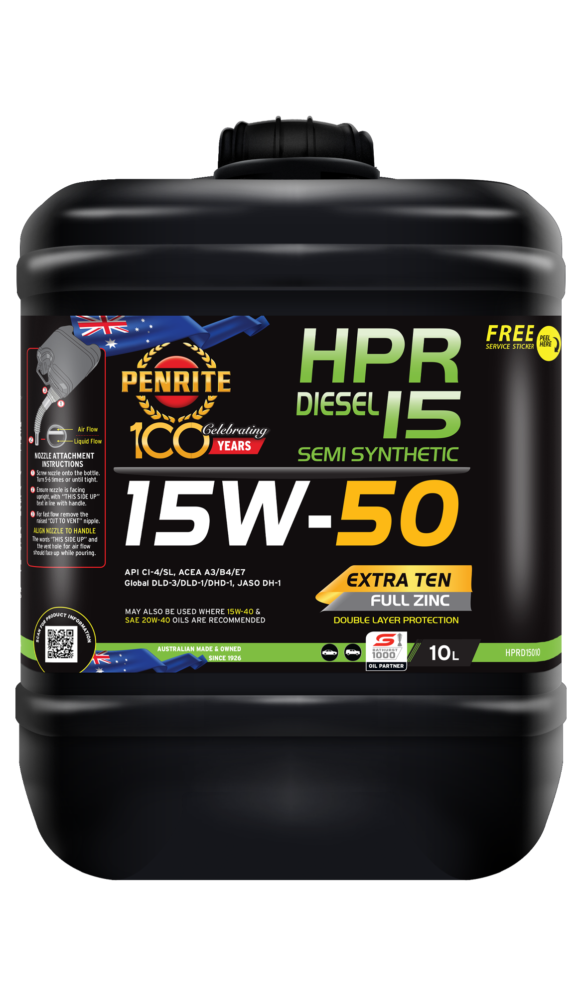PENRITE Hpr Diesel 15 15W50 Semi Syn