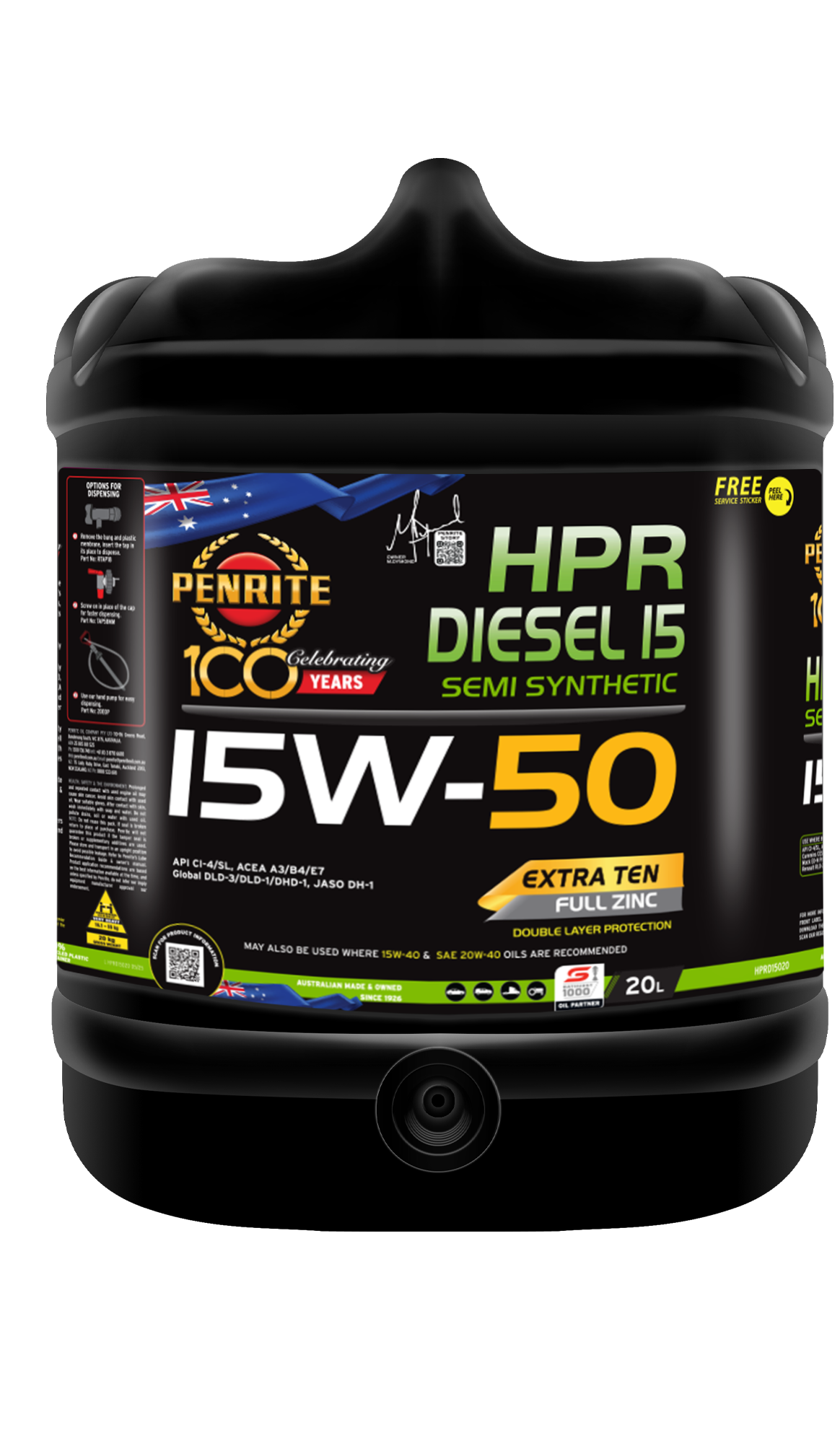PENRITE Hpr Diesel 15 15W50 Semi Syn