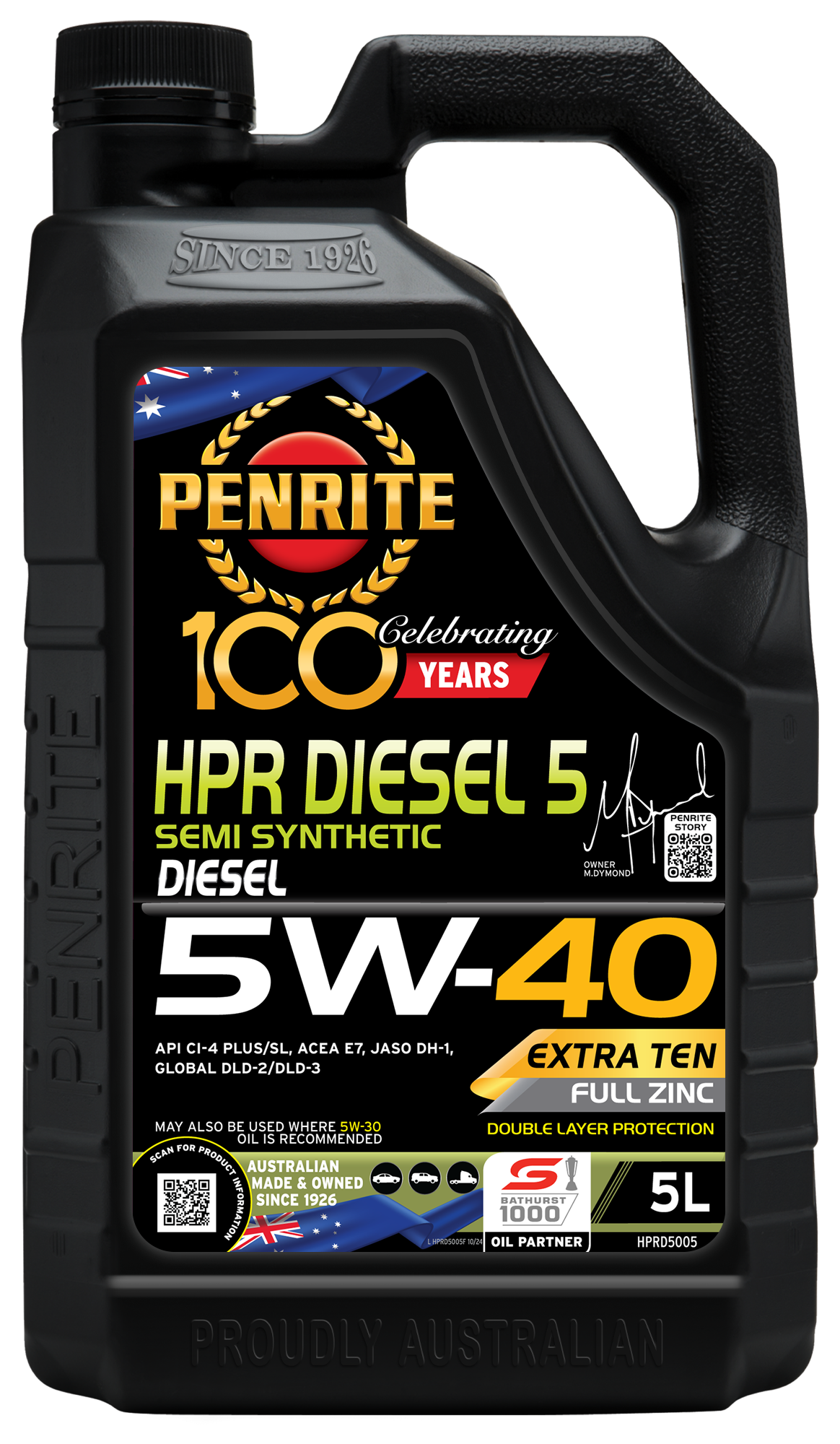 PENRITE Hpr Diesel 5 5W40 Semi Syn