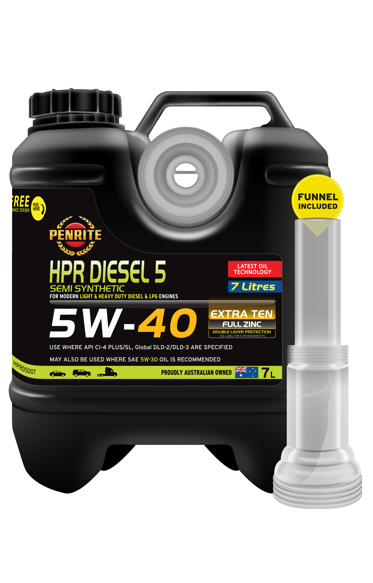 PENRITE Hpr Diesel 5 5W40 Semi Syn