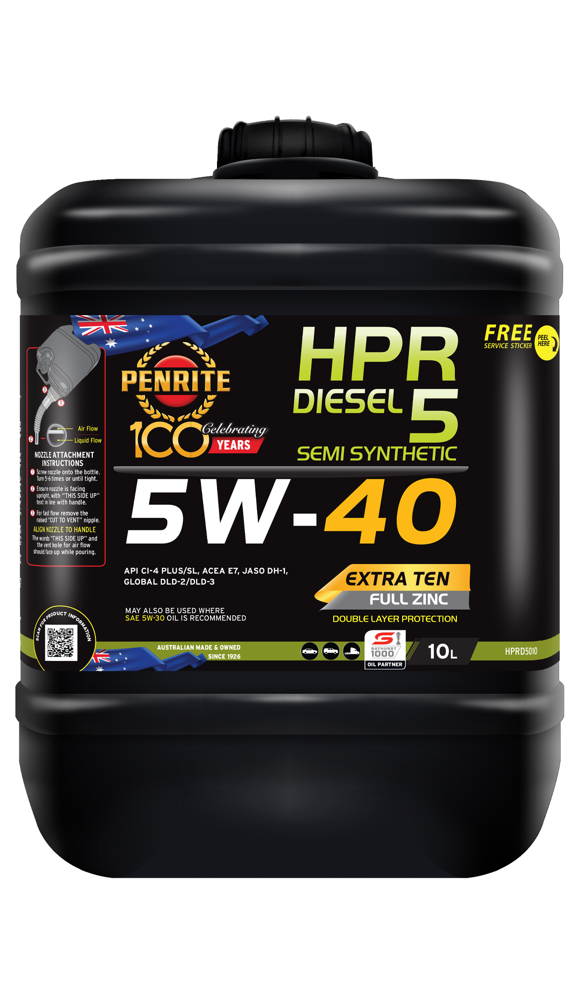 PENRITE Hpr Diesel 5 5W40 Semi Syn