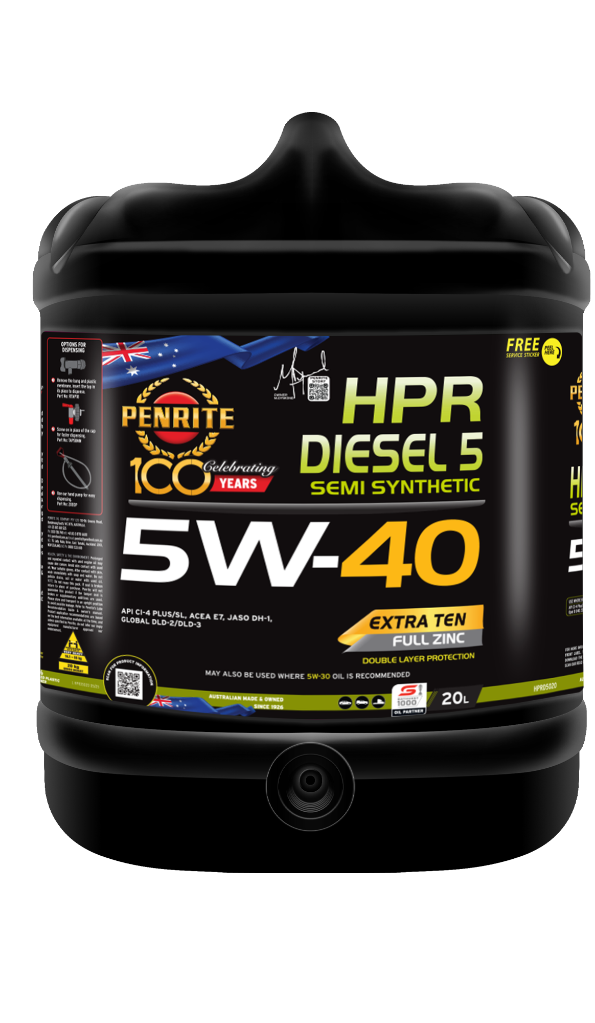 PENRITE Hpr Diesel 5 5W40 Semi Syn