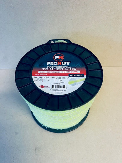 PROKUT BRUSHCUTTER TRIMMER LINE  ROUND YELLOW .155 3.95MM 5LB  163M SPOOL