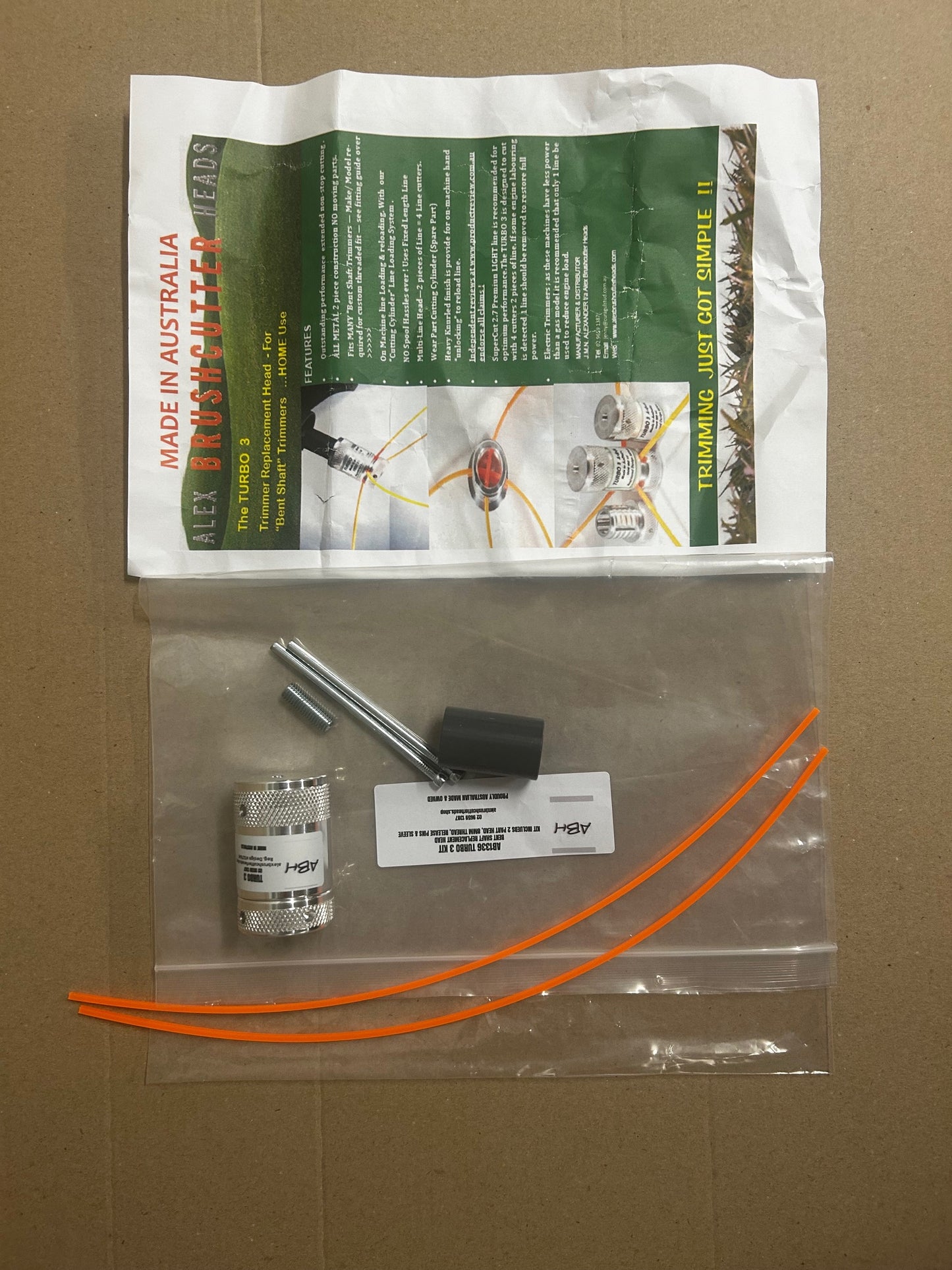 ABH ALEX BRUSHCUTTER HEADS TURBO 3 BRUSHCUTTER TRIMMER LINE HEAD AB1336