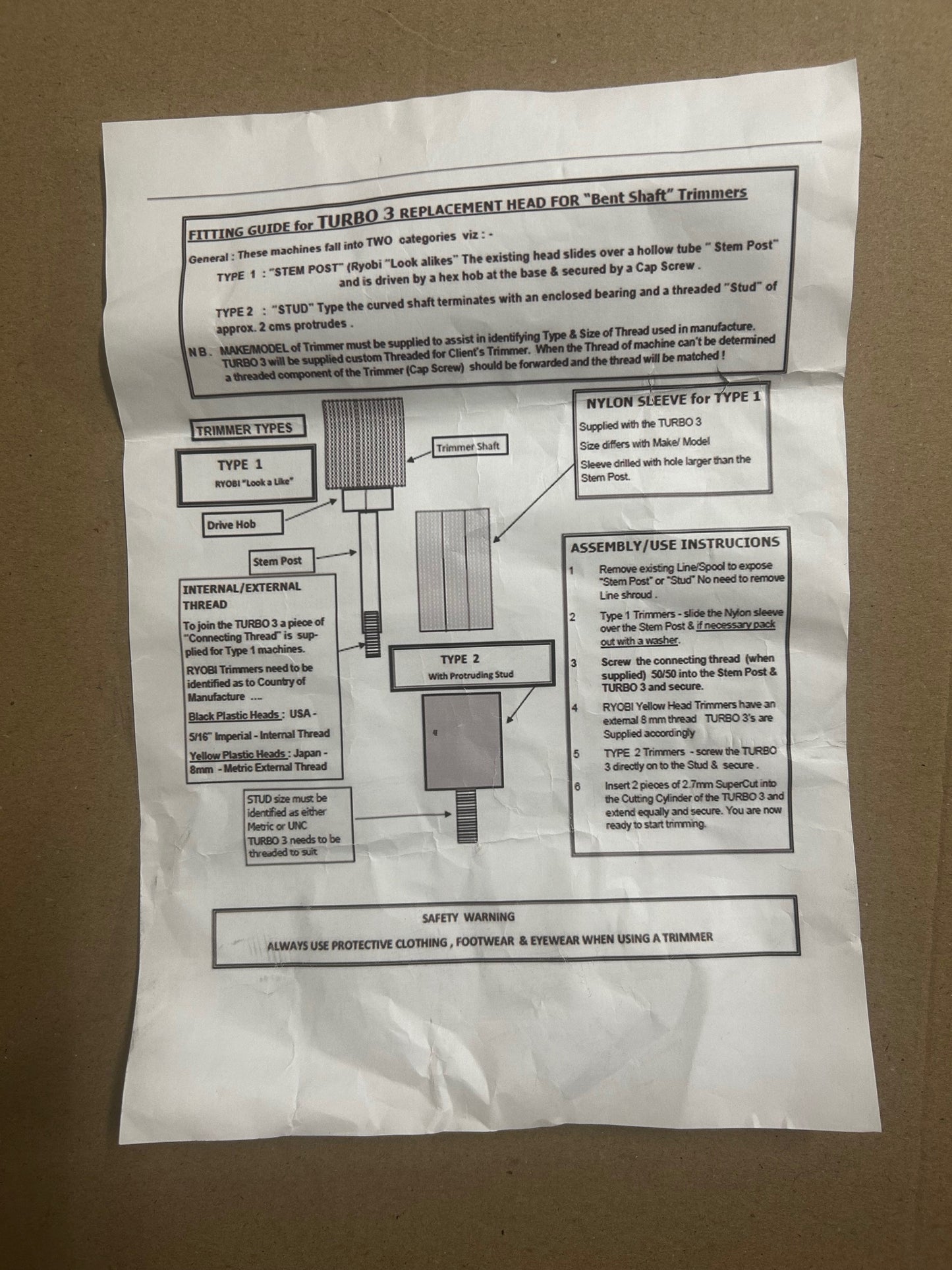 ABH ALEX BRUSHCUTTER HEADS TURBO 3 BRUSHCUTTER TRIMMER LINE HEAD AB1336