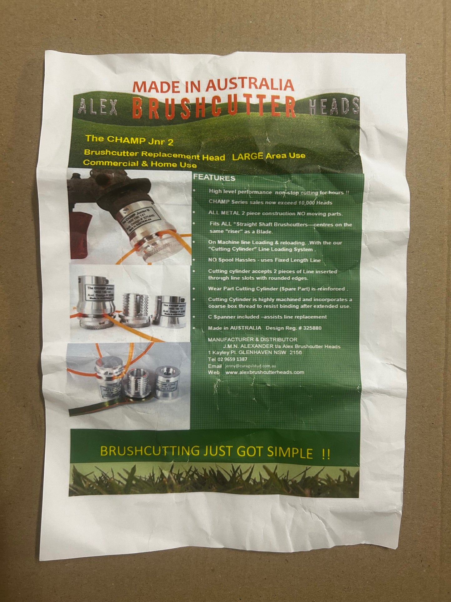 ABH Alex Brushcutter Heads Champ Jnr 2 Premium Heavy Duty Alloy Brushcutter Trimmer Line Head Kit