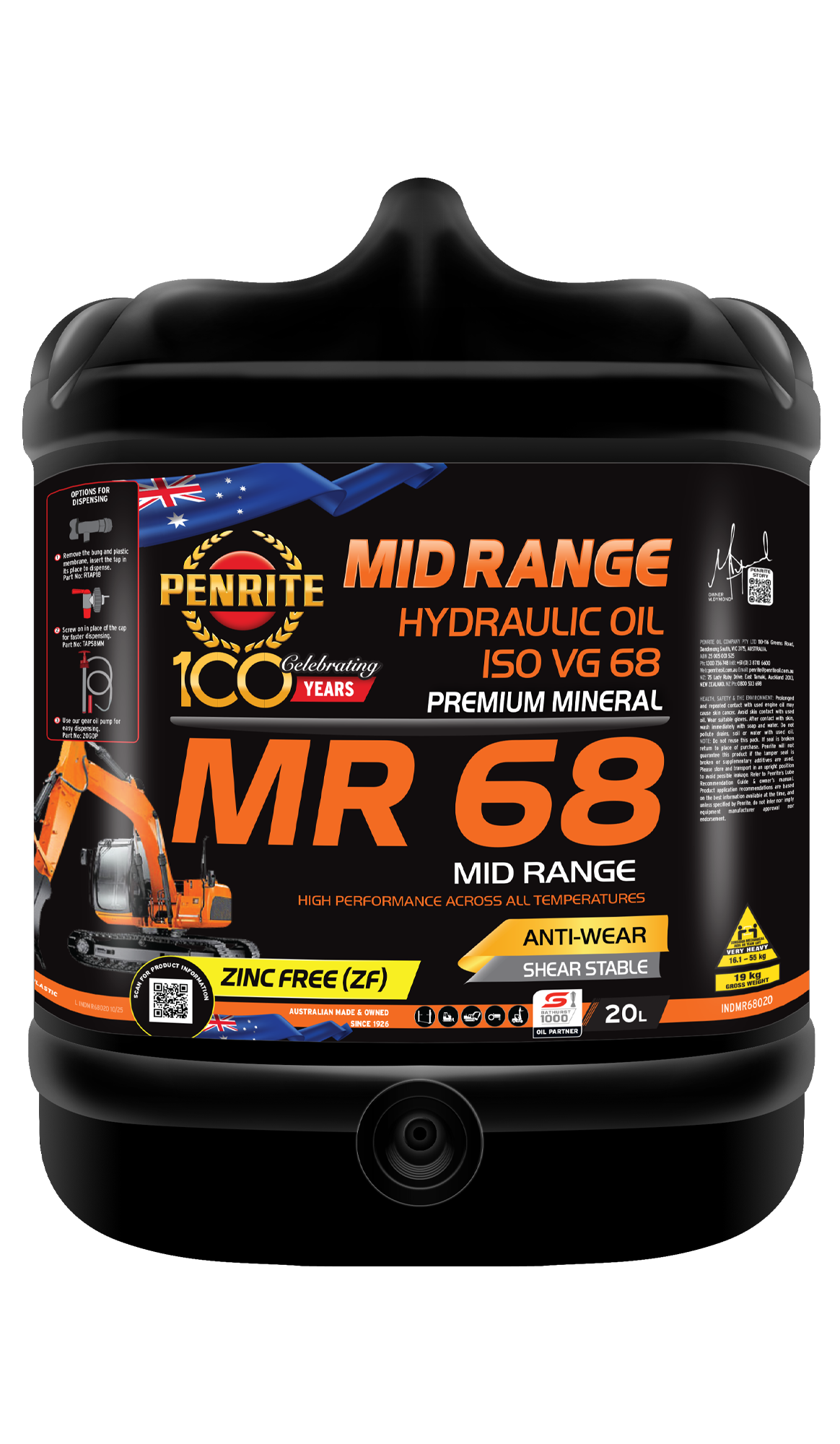 PENRITE Indus Mr 68 Hydraulic Oil