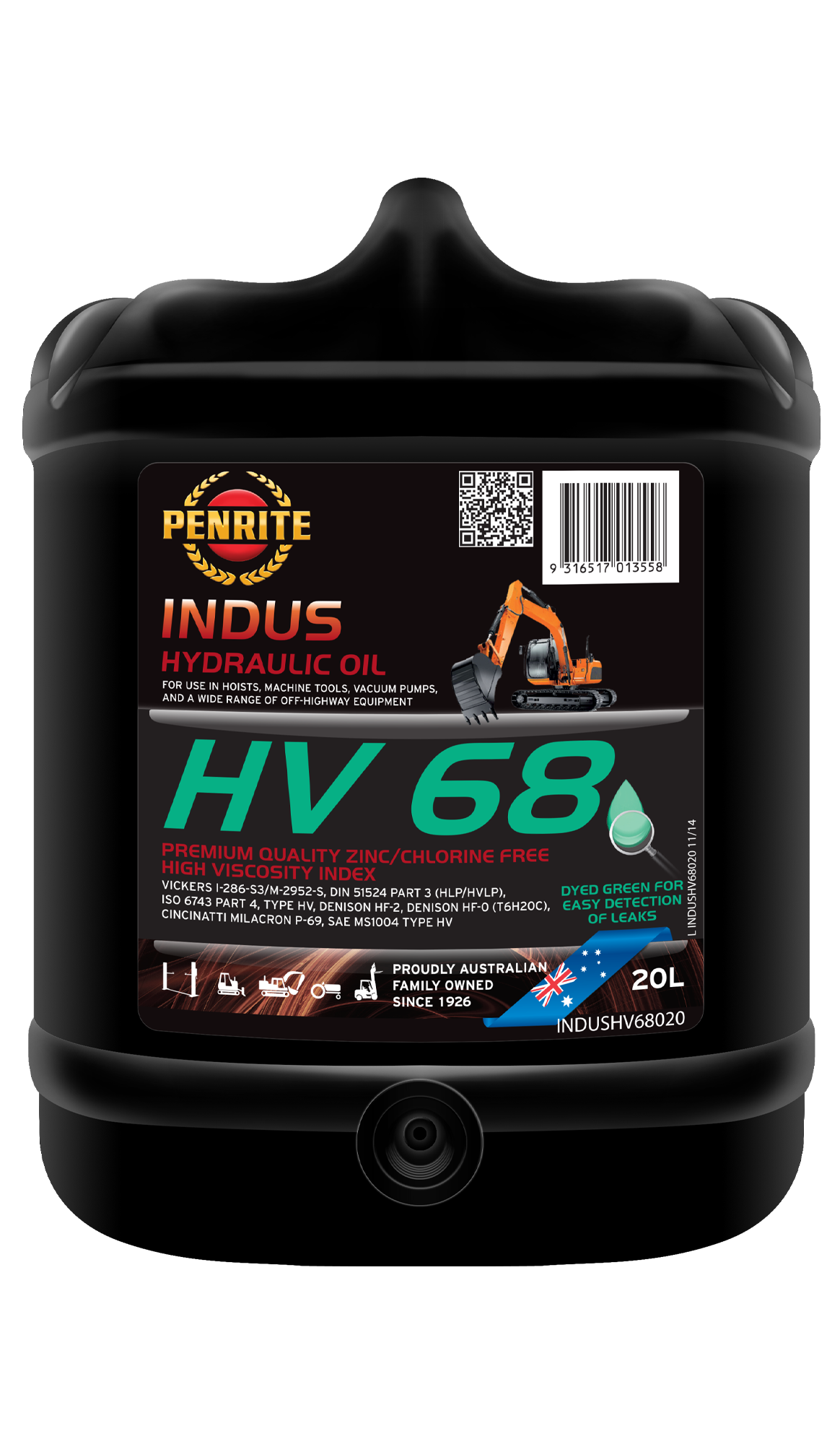PENRITE Ultra Hv 68 Hyd Oil 20L