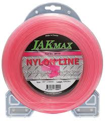 JAK Max Pro-Diamond Core Brushcutter Trimmer Line Square - .105"/2.65mm, 1/2lb Donut JM730 - Box Qty Of 10