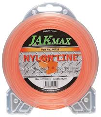 JAK Max Pro-Diamond Core Brushcutter Trimmer Line Square - .120"/3.00mm, Clamshell JM726 - Box Qty Of 10