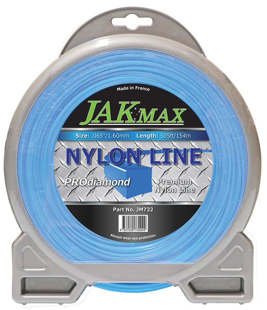 JAK Max Pro-Diamond Brushcutter Trimmer Line Square - .065"/1.60mm, 1lb Donut JM732 - Box Qty Of 10