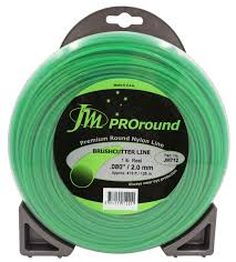 JAK Max Pro-Round Brushcutter Trimmer Line - .080"/2.00mm, 1lb Donut JM712 - Box Qty Of 10