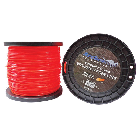 ARCHER Commercial-Pro Square Nylon Brushcutter Trimmer Line - 3.00mm/.120" - 3lb Reel UKQ30P30