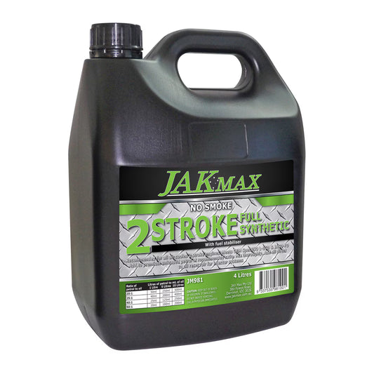 JAKMAX 2 Stroke Oil Full-Synthetic - 4 Litre (4 x 4 Litre)