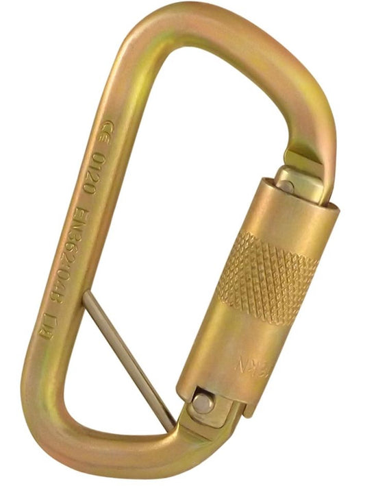 ISC Lightweight D Keylock Screwgate with Pin – 35kN