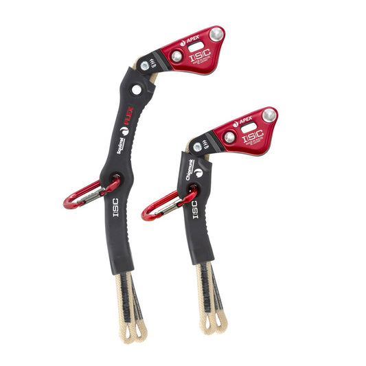 ISC APEX fitted to Squirrel FLEX Tether & KL100ST Accessory Karabiner (red). [CE - As part of K282]