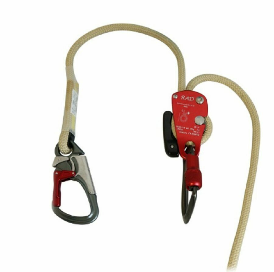 ISC RAD Work Positioning Lanyard - 2m - Fitted with Aluminium Double Action Snaphook