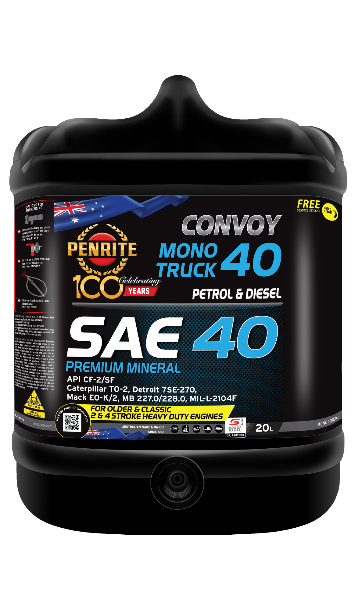 PENRITE Convoy Mono Truck 40 Sae 40 Mn