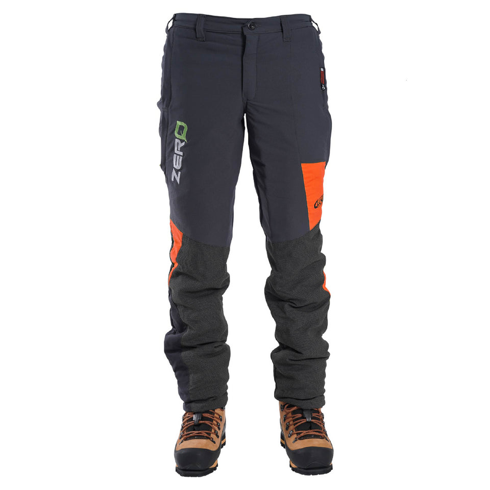 Clogger Zero Gen2 Light and Cool Men's Chainsaw Pants Orange Flash Size Medium Standard Leg Option