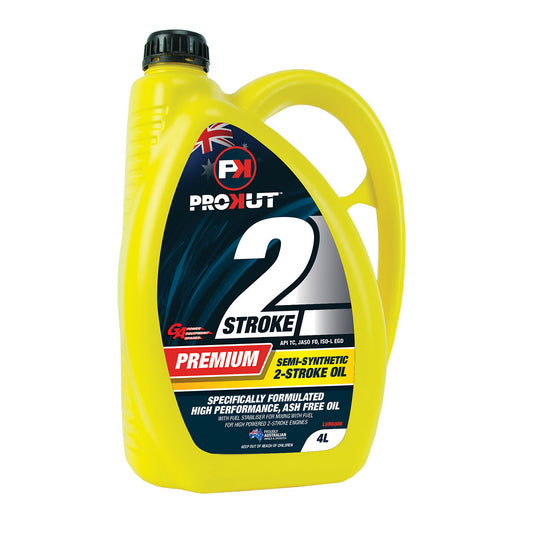 PROKUT Premium Semi-Synthetic Ash Free 2-Stroke Oil - 4 Litre Container BOX OF 4