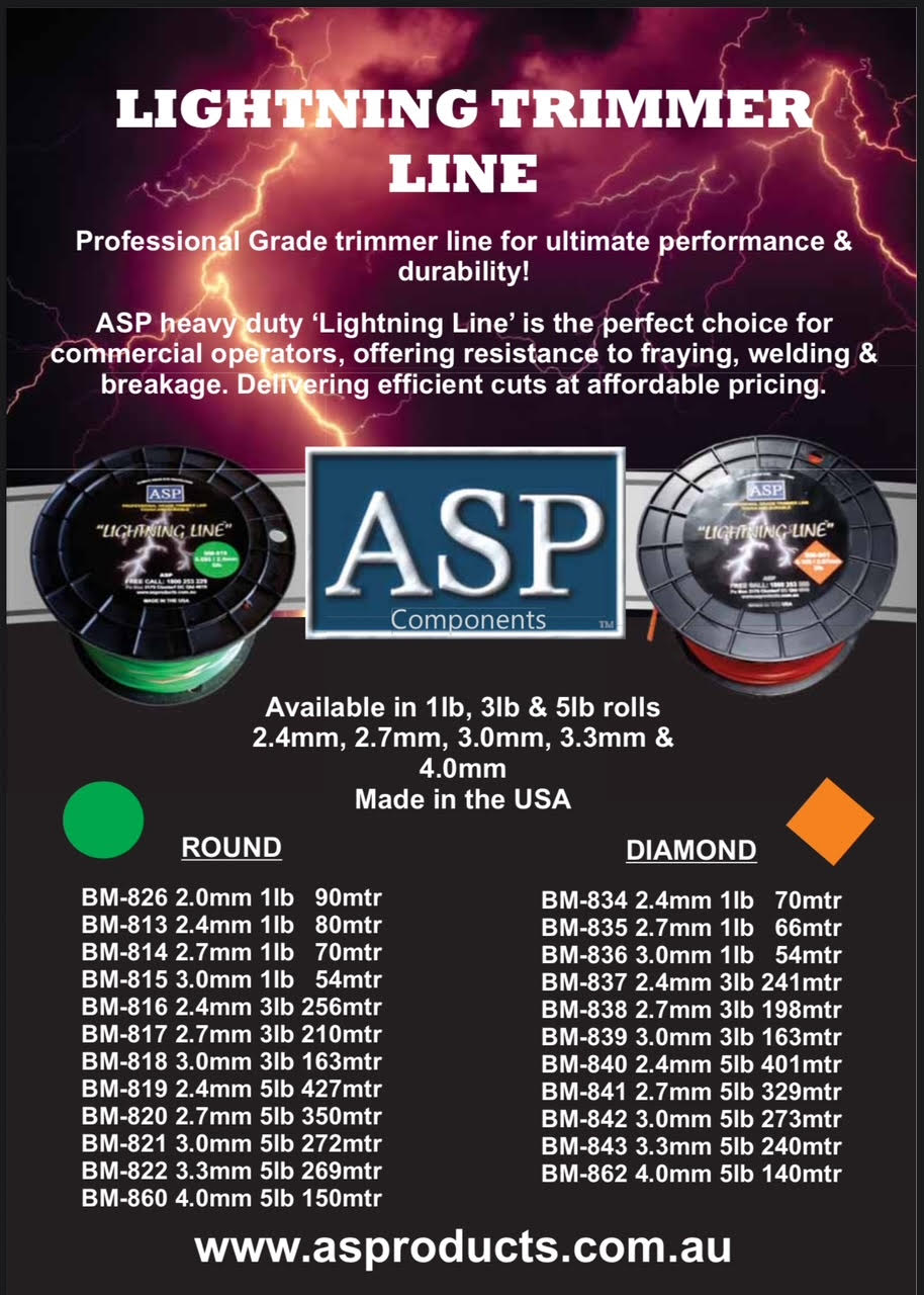 ASP BUMP FEED F-ONE QUICK RE-SPOOL COMMERCIAL HEAD WITH 8 x 1.25 MLH THREAD .4KG