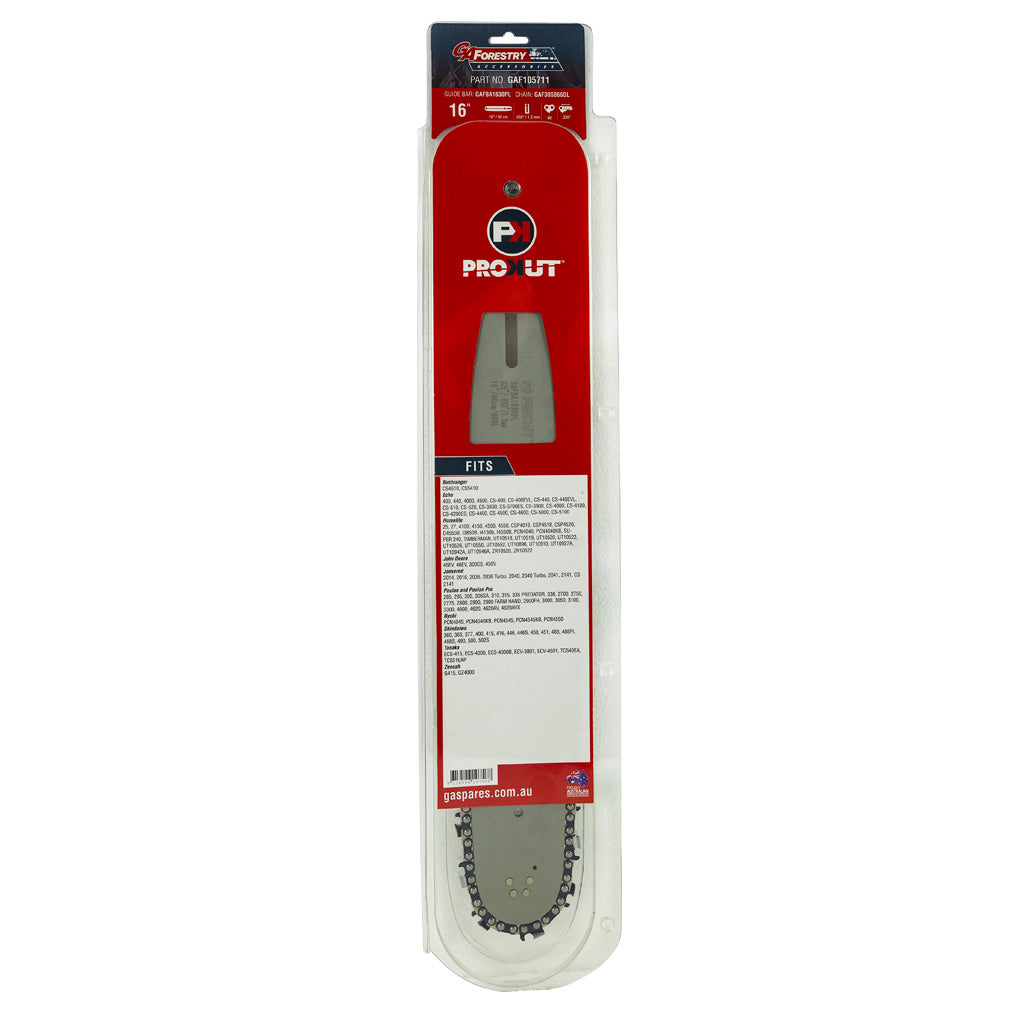 PROKUT Bar And Chain Combo 16" x .325" x .050" x 66 DL, BA Mount