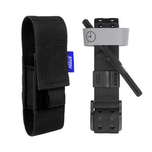 STEIN SAM XT Tourniquet - Black with VAULT TQ Tourniquet Holster