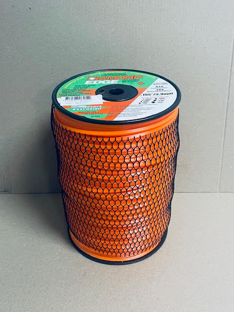 DIAMOND EDGE BRUSHCUTTER SQUARE TRIMMER LINE  .155" / 3.90MM SPOOL  LENGTH 145M BRT5964