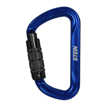 STEIN Carabiner Karabiner SECURA D-Shape Aluminium - Blue