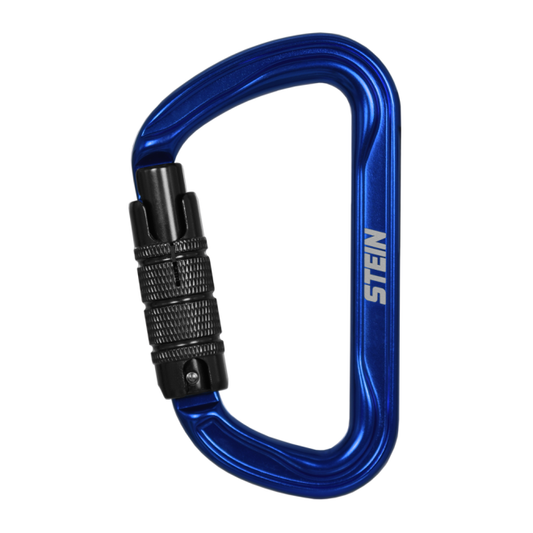 STEIN Carabiner Karabiner SECURA D-Shape Aluminium - Blue