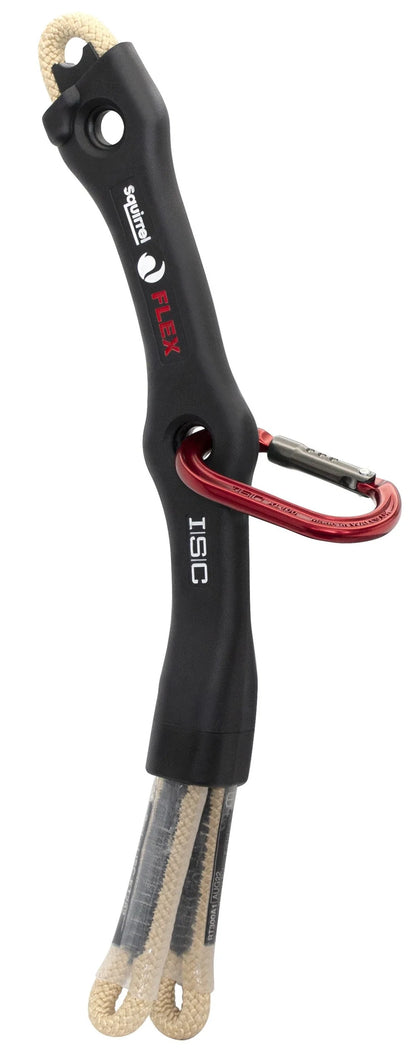 ISC Squirrel FLEX Tether with Accessory Karabiner Red