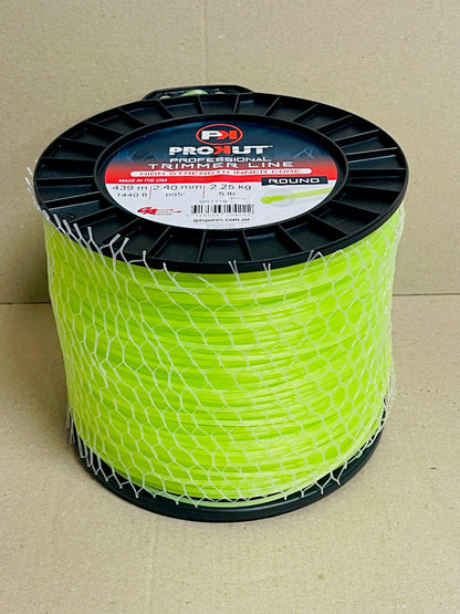 PROKUT BRUSHCUTTER TRIMMER LINE ROUND GREEN .095 2.4MM 5LB 439M SPOOL