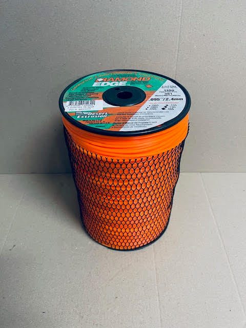 DIAMOND EDGE BRUSHCUTTER SQUARE TRIMMER LINE .095" / 2.40MM SPOOL BRT5277