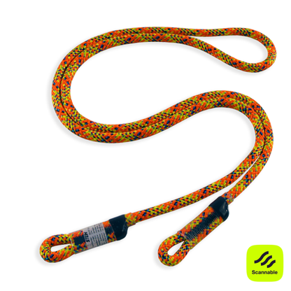 STEIN SCE-X2 Work Positioning Lanyard Orange 3m c/w SECURA Oval & MI-O